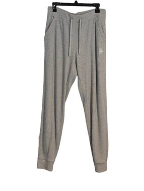 ALO Yoga Ribbed Track Joggers in Light Gray
